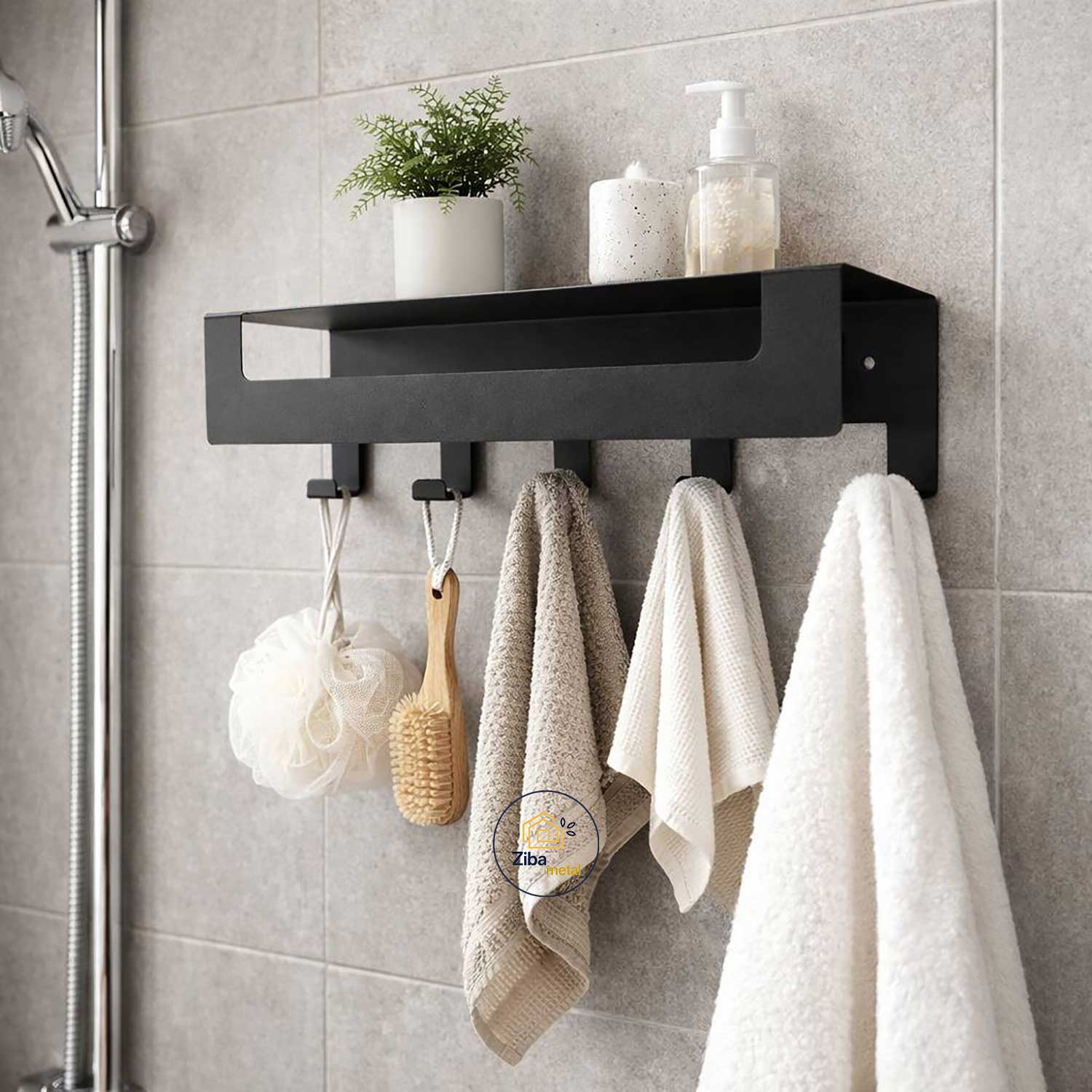 شلف فلزی دیواری مدل آویزدار کد zb16