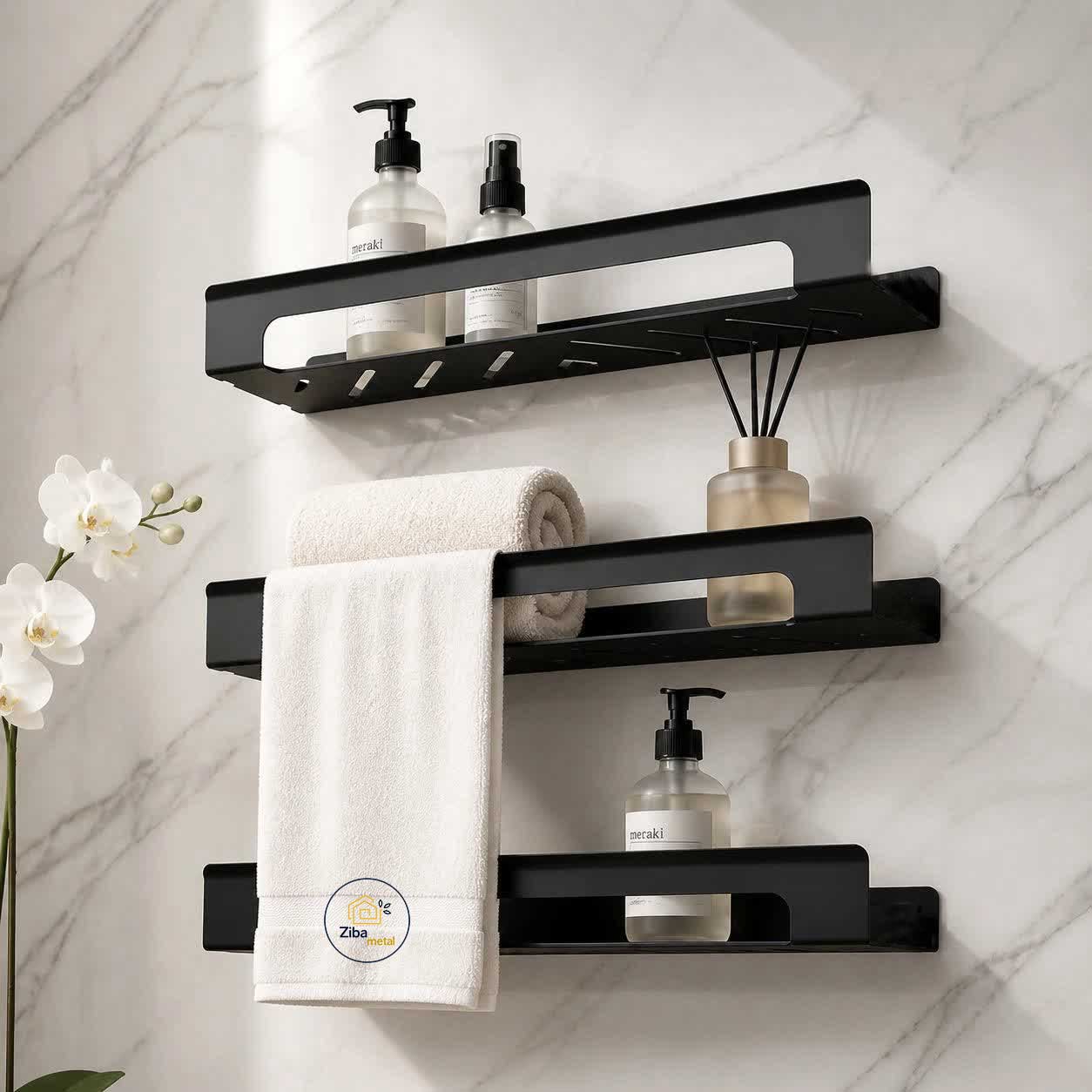 شلف فلزی سه تیکه حمام و سرویس بهداشتی آتاژور کد zb 22